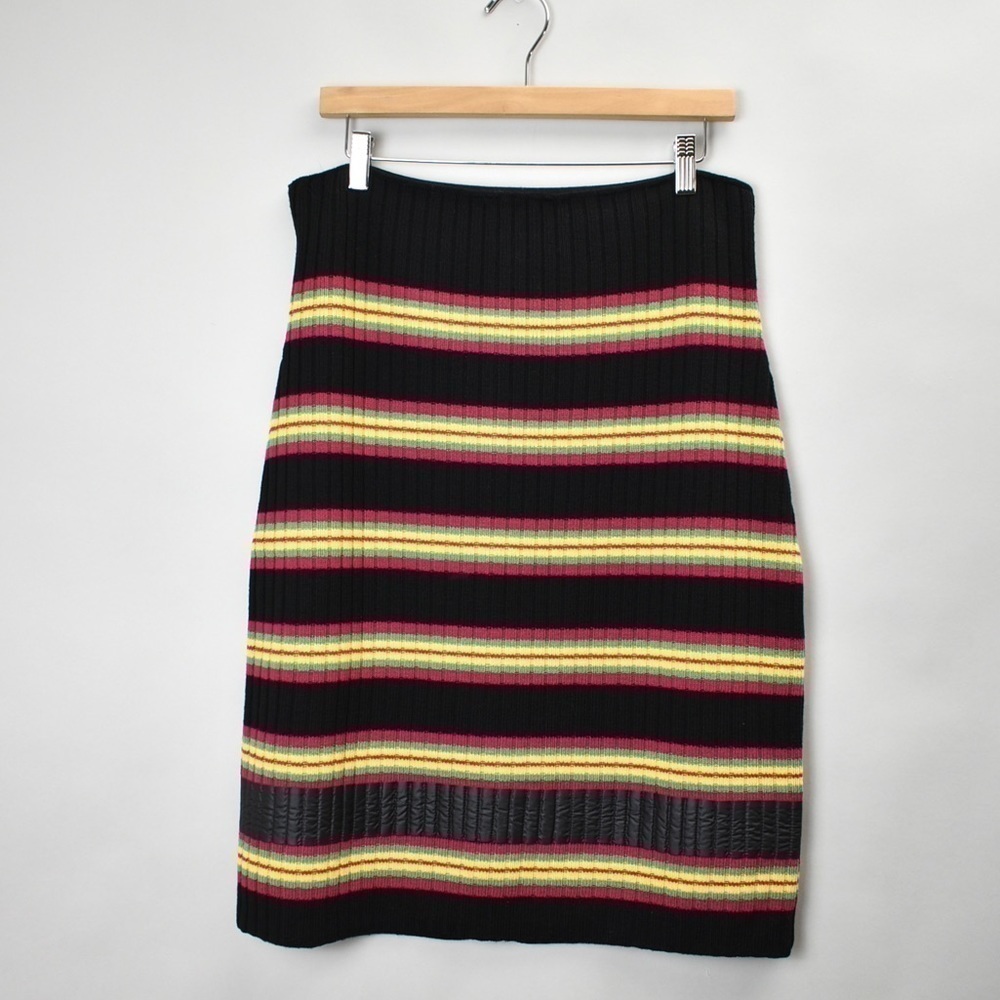 MARCO DE VINCENZO Knit Ribbed Stripe Skirt - Picture 6 of 14